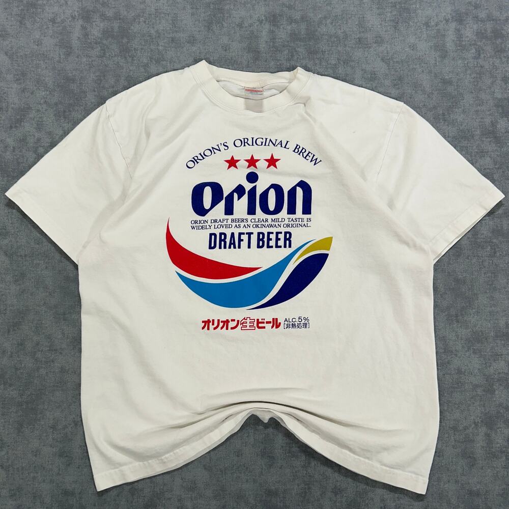 Orion Draft Beer Okinawa Japan Graphic T Shirt United Athle Mens L White